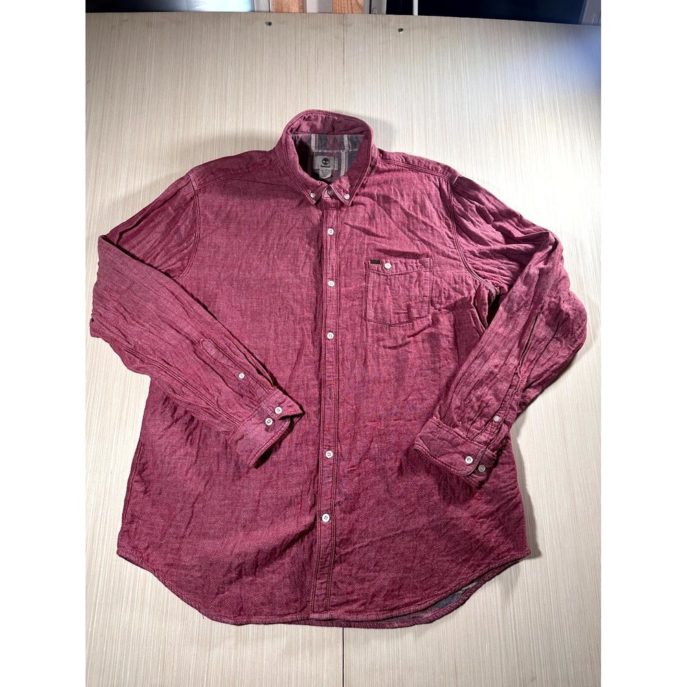 Timberland Shirt Men's 2XL Multicolor Plaid‎ Slim Fit Long Sleeve Button-Down